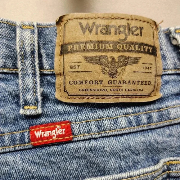 Mens Wrangler Blue Denim Advanced Comfort Jeans sz 34x30 - Picture 3 of 7